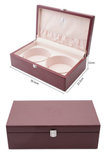 Load image into Gallery viewer, Go Game Set Blue Single convex glazed Jizi stones with Carved-lacquer Go bowl