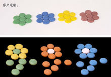 Load image into Gallery viewer, Colored Single Convex Ceramic Go Stones 181 pieces