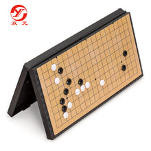 Load image into Gallery viewer, Songyun Imports Large Magnetic 19x19 Go Game Set Board (14.6-Inch) with Single Convex Stones - Folding, Portable, and Travel Ready Set

