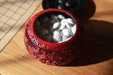 Load image into Gallery viewer, Carved-lacquer Go bowl Set of 2 with Qilin Engraving