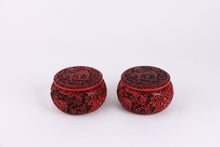 Load image into Gallery viewer, Carved-lacquer Go bowl Set of 2 with Qilin Engraving