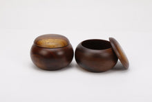 Load image into Gallery viewer, Walnut Wood Go Game Bowl Set of 2