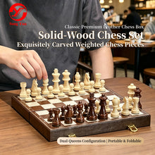 Load image into Gallery viewer, Solid‑wood chess set