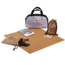 Load image into Gallery viewer, Portable Go Game Set with Double Convex Glazed Jizi Stone 361pcs