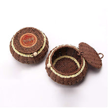 Load image into Gallery viewer, Go Game Set Reversible 19x19 / 13x13 Wooden Game Board with Single Convex Ceramic Stone 361pcs and Hand-Woven Go Bowls