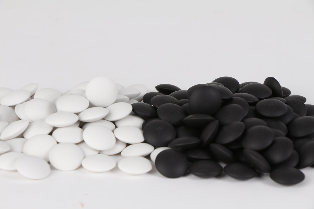 Double Convex Ceramic 9mm Go Stones 361 pieces