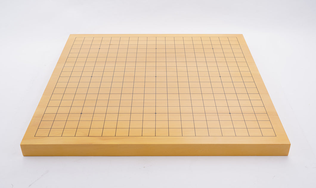 SongYun Double-sided Kaya Wood Jointed  Printed-Lines  1.18 inch board: 19x19 Go Game Board, Chinese chess on the reverse