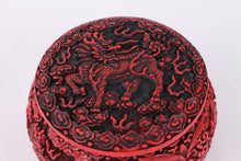 Load image into Gallery viewer, SongYun Carved Lacquer Qilin  Go Stone  Bowl  for Classic Strategy Baduk/Weiqi/Gobang Go Board Game
