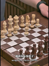 Load and play video in Gallery viewer, Solid‑wood chess set

