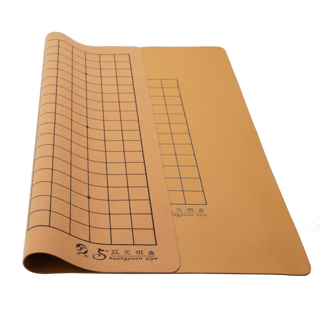 SongYun Go 19x19/13x13 Go Board Roll-up and Foldable Faux Leather Board for Classic Strategy Baduk/Weiqi/Gobang Go Board Game
